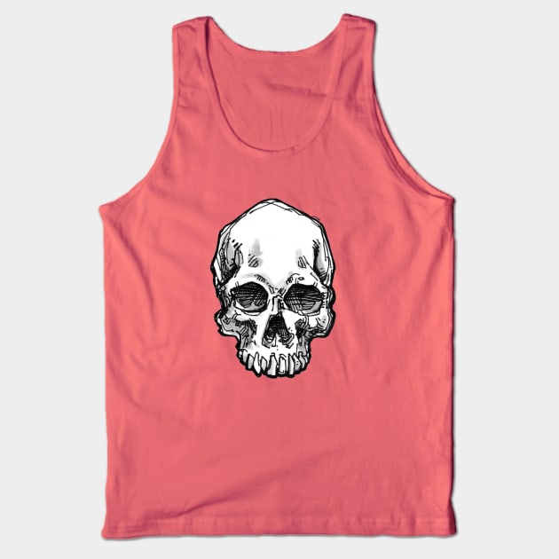 Skull Tank Top by enoogs